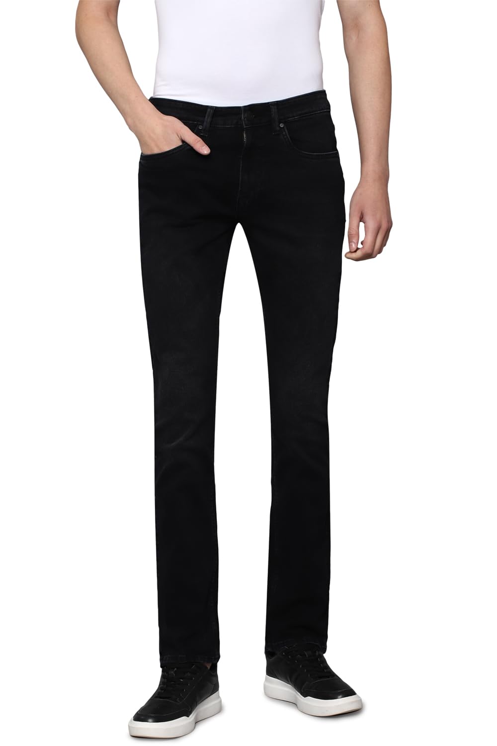Men Black Dark Super Slim Fit Jeans