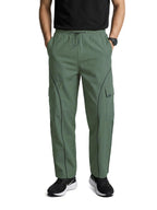 The Indian Garage Co Mens Baggy Fit Mid-Rise Stretchable Cargo Pants