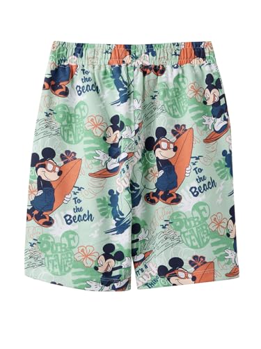 The Souled Store Official Mickey Mouse : Surf Vibes Boys Graphic Printed Pull On Cotton Shorts