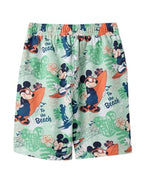 The Souled Store Official Mickey Mouse : Surf Vibes Boys Graphic Printed Pull On Cotton Shorts