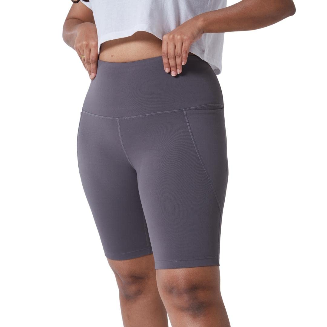 BlissClub Women The Ultimate Cycling Shorts| Cycling Shorts for Women| High-Waist| 3 Pockets| Squat-Proof | Cloudsoft Fabrics | 