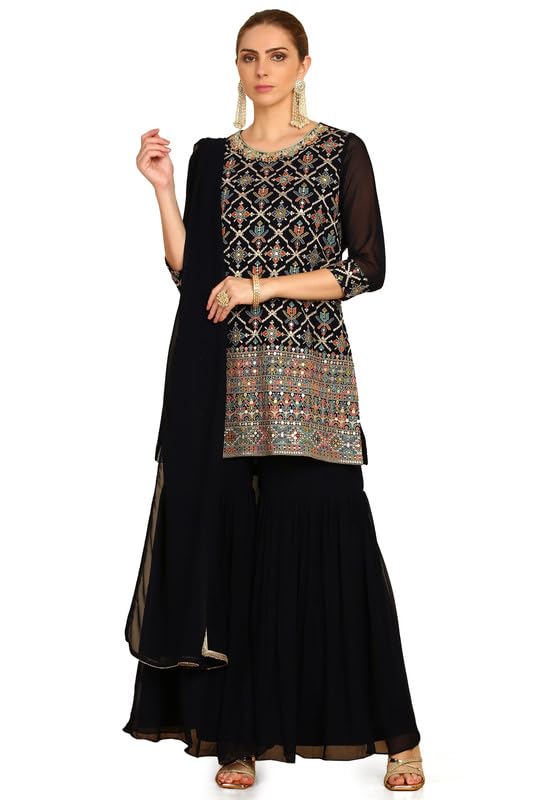 Soch Women Embroidery & Embellished Georgette Suit Set