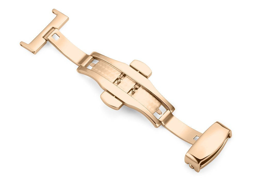iStrap Stainless Steel Deployment Clasp Buckle Fasten Gold Black Silver Rose Gold Watchband Clasp 16mm 18mm 20mm 22mm