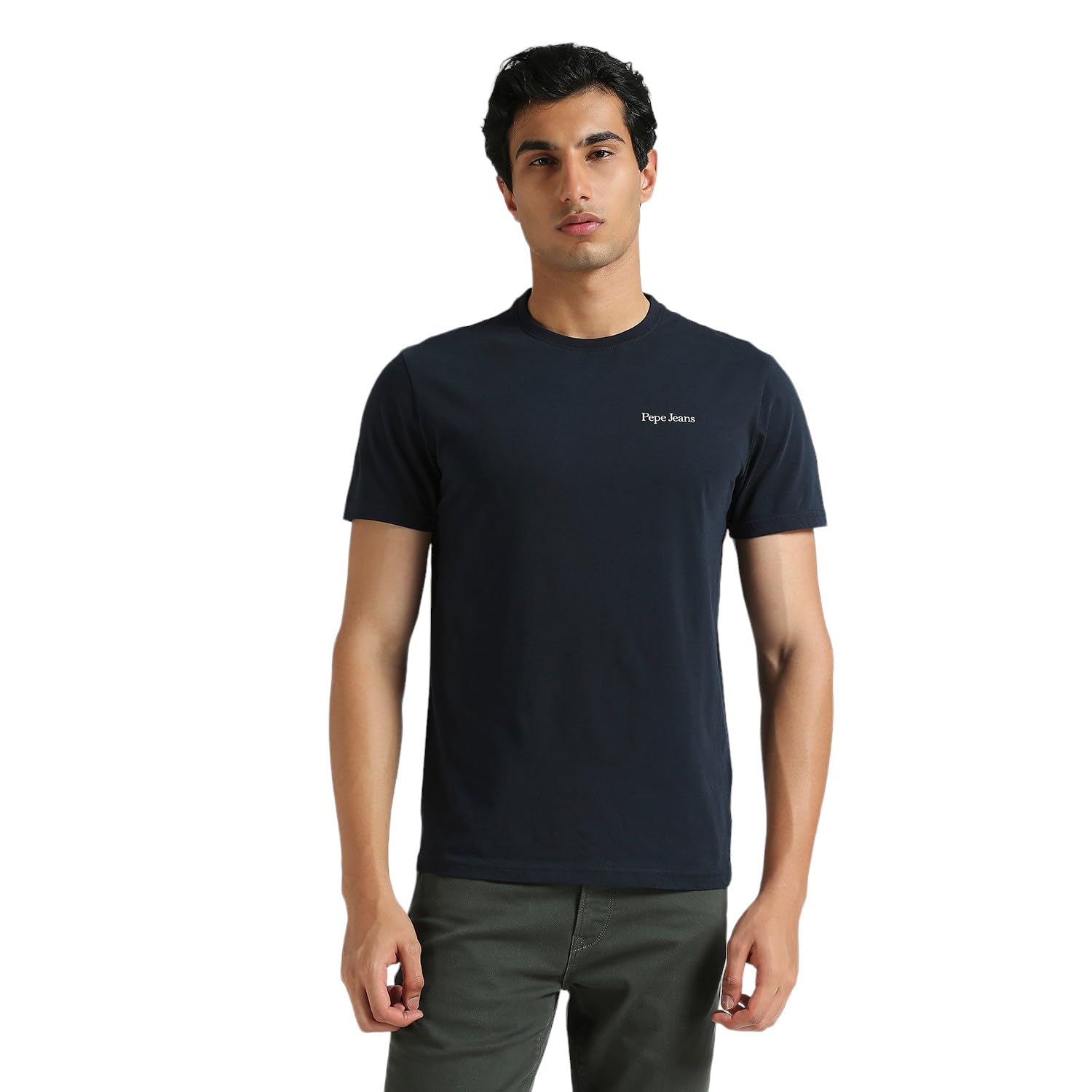 Blue Graphic Print Short Sleeved T-Shirt