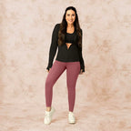 BlissClub The Ultimate Leggings Lite, Ankle Length Tights for Women for Gym, Yoga and Workout with High Waist,Tall Variant