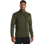 Under Armour Men's Armour Fleece Twist Quarter Zip, (390) Marine OD Green / / Black, Large