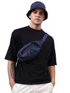 Bewakoof Mens Solid Super Loose T-Shirt_604527_Black_M