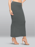 Lyra Lycra Saree Shapewear Petticoat for Womens Sarees Smoke Grey