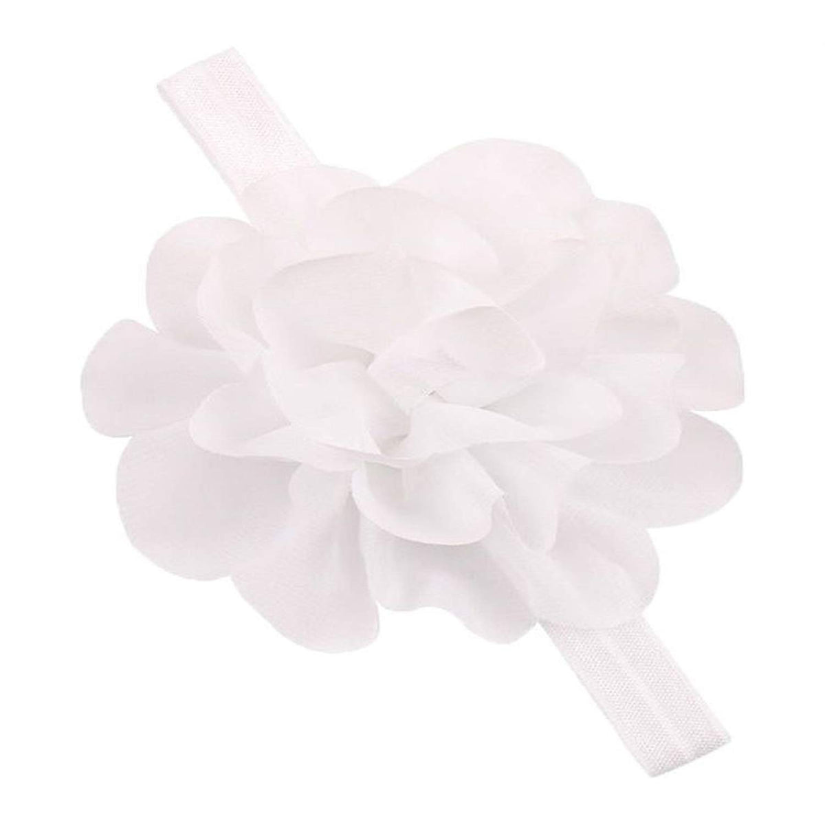 Akinoskids Chiffon Flower Design Headband  White 11