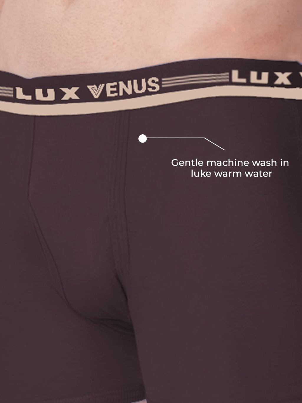 Lux Venus Pure Cotton Drawer For Men (Pack Of 3) Multicolour