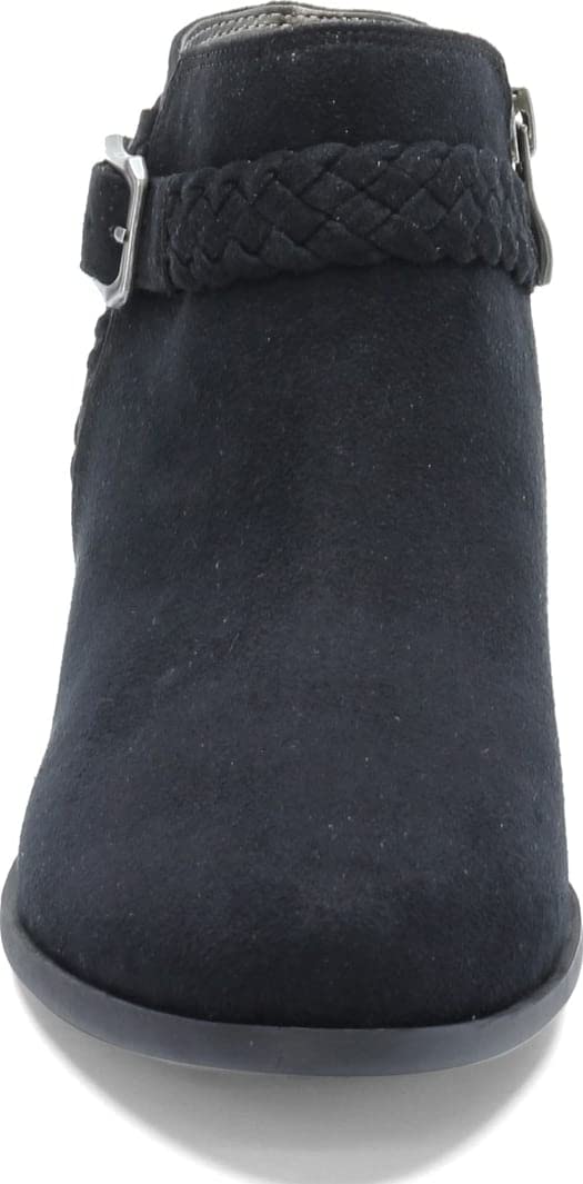 LifeStride womens Adriana Ankle Bootie, Black Micro, 10 Wide US