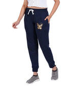 T2F Womens Regular Track Pants (WOM-JOG-01_Navy