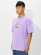 The Souled Store Oversized T-Shirt: Born to Play Men and Boys Short Sleeves Round Neck Graphic Printed Cotton Oversized T-Shirts