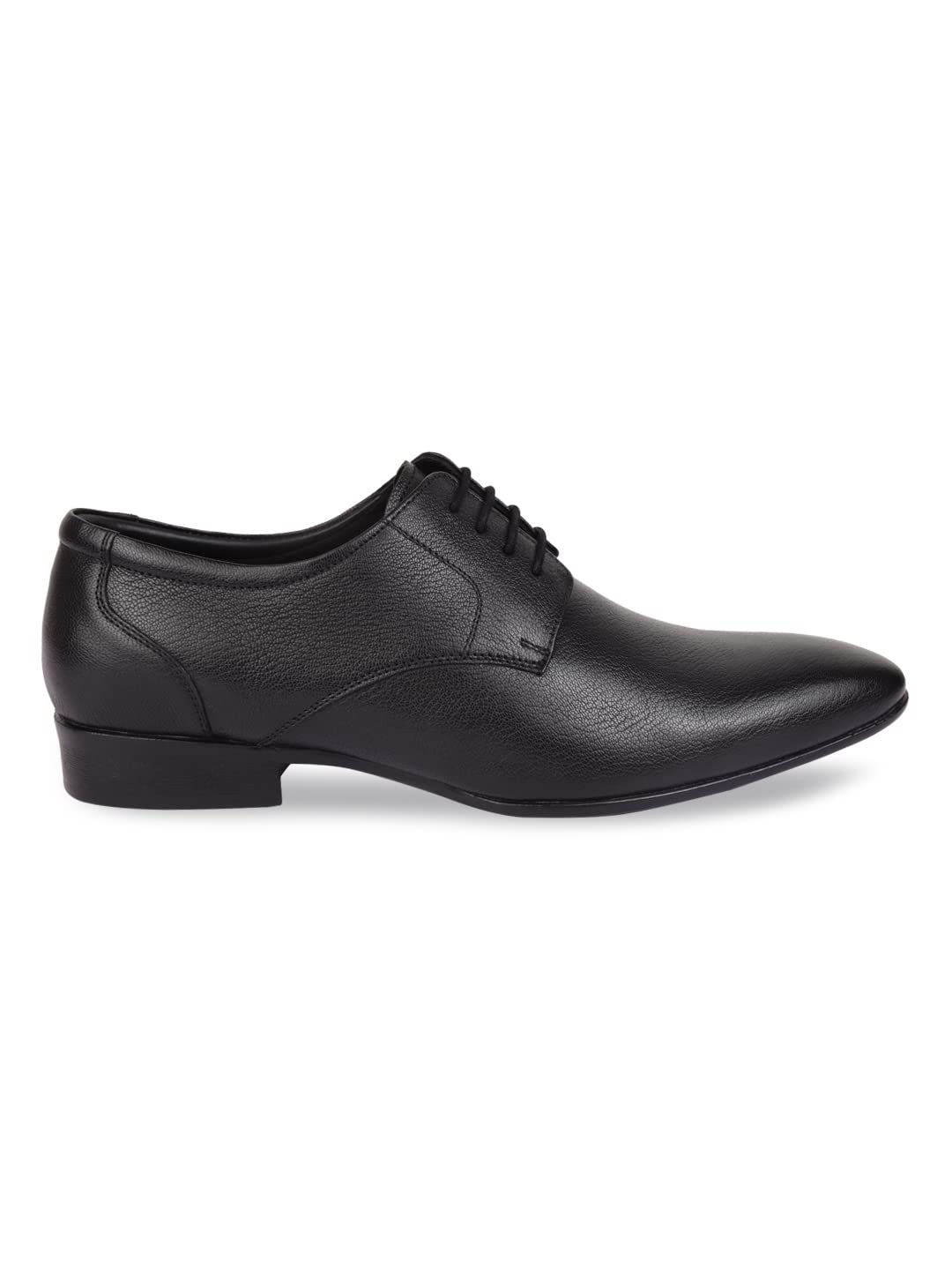 Regal Men Black Solid Leather Lace Ups 10