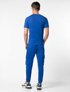FYLTR Mens Crewneck T-shirt & Cargo Jogger Co-ord Set - 100% Cotton | Half Sleeve T-shirt| Jogger with Side & Cargo Pockets
