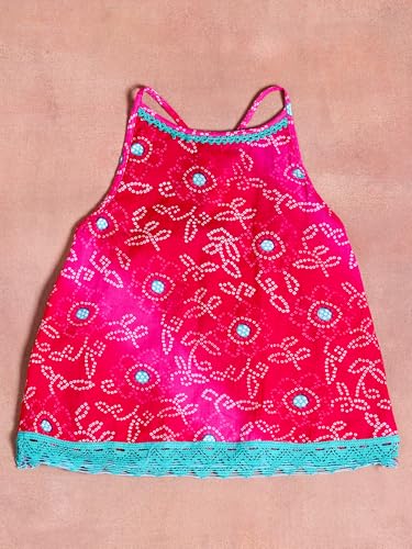 Libas Kids Girl'S Printed Co-Ords (90036K_Pink