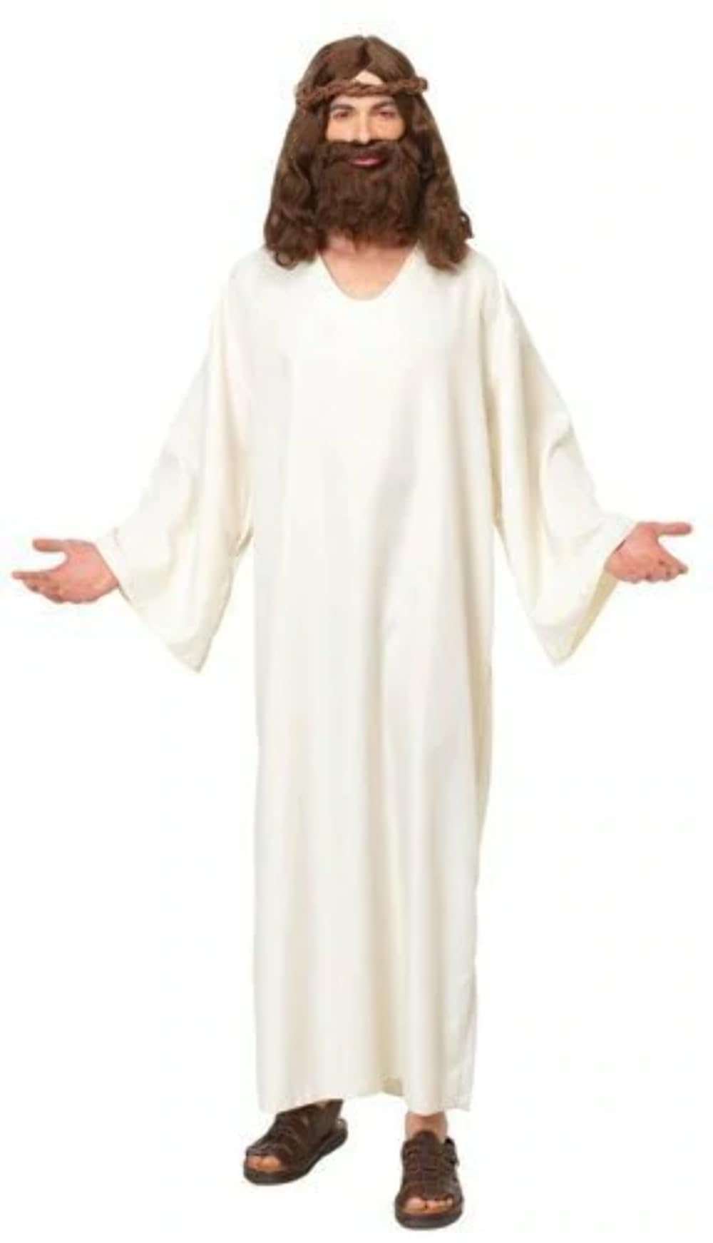 Costume Culture Men's Jesus Robe Costume, Tan, Standard