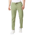 Thomas Scott Mens | Comfort | Slim Fit | Mid-Rise | Drawstring Closure | Solid | 4 Pockets | Woven | Chinos | Trouser (CCBT07_G