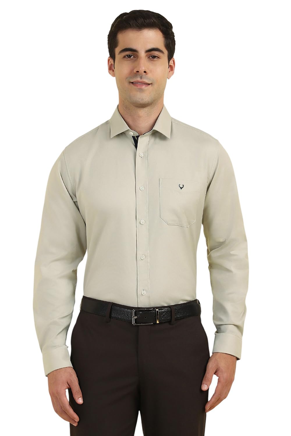 Allen Solly Boys Slim Fit Solid Formal Full Sleeve T-Shirt