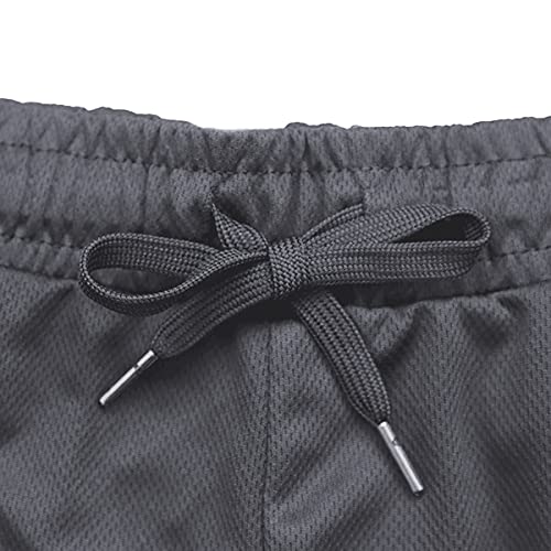 CEHT Mens Athletic Shorts Quick Dry Bodybuilding Mens Workout Shorts Gym Shorts for Men with Pockets Dark Grey