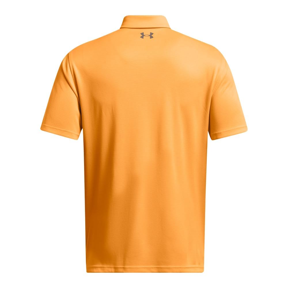 Under Armour Men's Tech Golf Polo, (803) Nova Orange / / Pitch Gray, XX-Large
