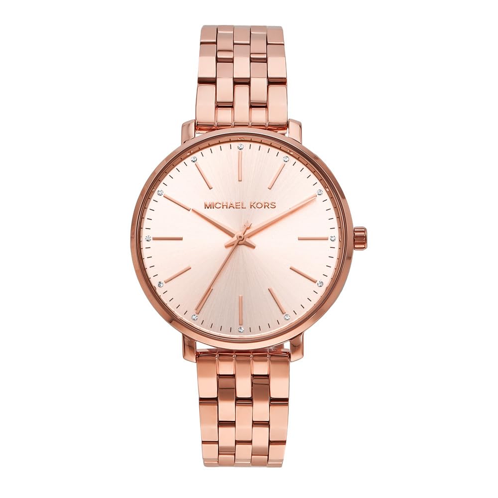Michael Kors Pyper Three-Hand Rose Gold-Tone Stainless Steel Women's Watch (Model: MK3897)