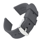 Archer Watch Straps - Silicone Quick Release Soft Rubber Replacement Watch Bands (Graphite, 20mm)