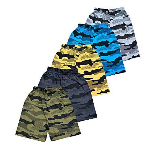 T2F Camouflage Shorts For Boys And Girls- Pack Of 5(T2F-Bys-St2-910)