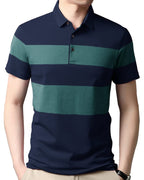 Eyebogler Mens Colorblocked Polo T-Shirt