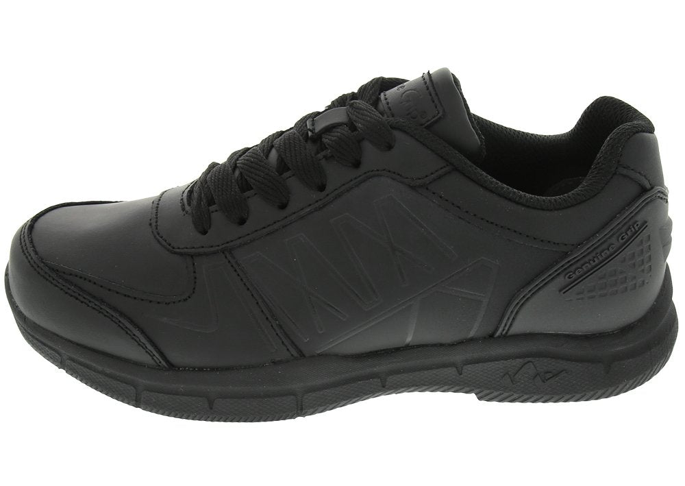 Genuine Grip 160-7M Mens Black Slip-Resistant Athletic Work Shoes - Size 7