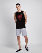 Bewakoof Mens Iron Man Graphic Printed 100% Cotton T-Shirt - Regular Fit, Round Neck, Sleeveless