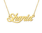 Aoloshow Shania Alphabet Name Necklace Chain Name Necklace for Familys