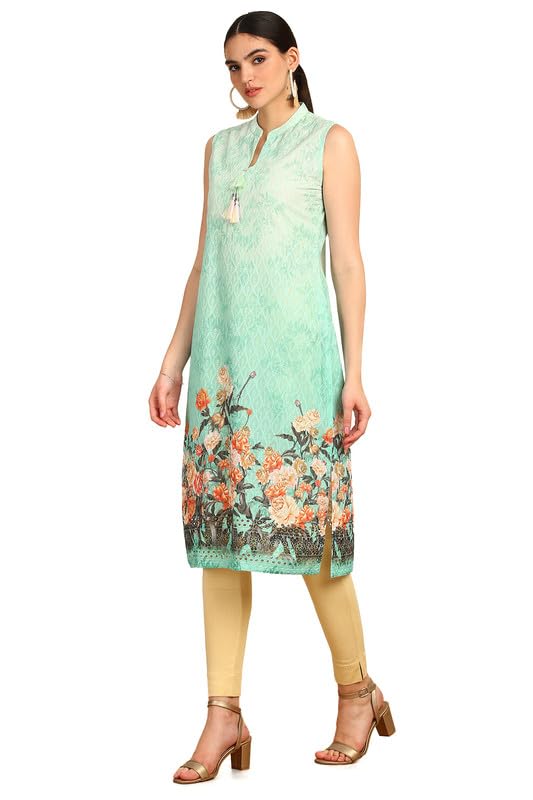Soch Womens Chikankari Inspired Embroidered Kurta