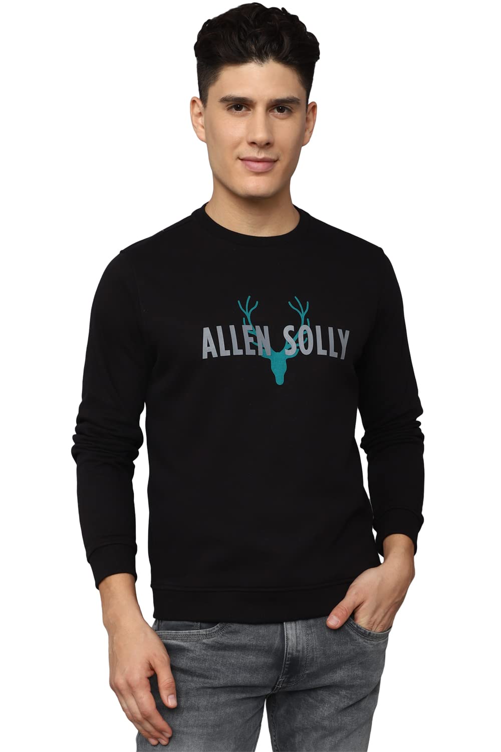 Allen Solly Men Regular Fit Printed Casual Cotton Polyester T-Shirt