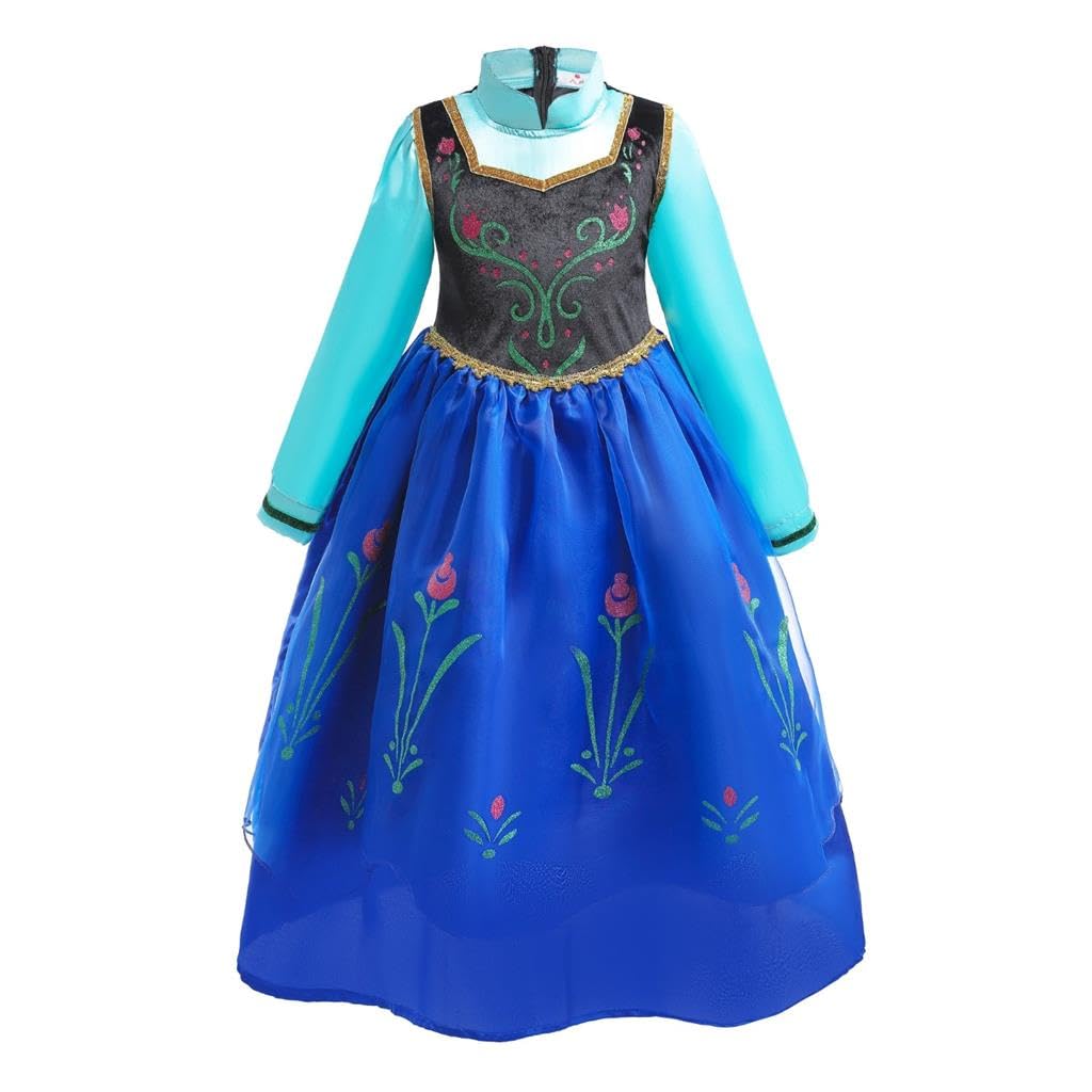 Dressy Daisy Little Girls' Ice Princess Sister Costume Dresses Birthday Halloween Christmas Fancy Party Outfit with Accessories