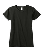 Ladies 44 oz 100% Organic cotton classic Short-Sleeve T-Shirt - BLAcK - S(D0102H7ZQ6J)