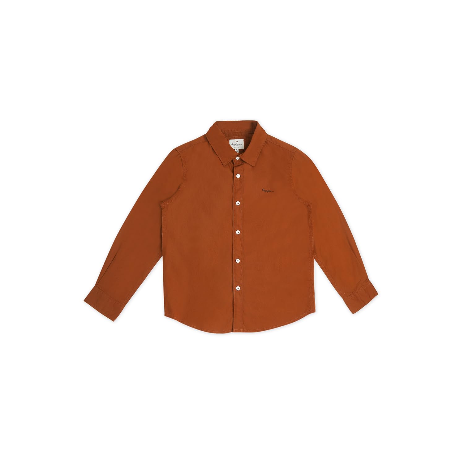 Pepe Jeans BoyS Regular Fit Shirt (Pb302537_Rust Brown_Orange