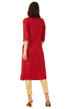 Soch Women Maroon Rayon Kurta