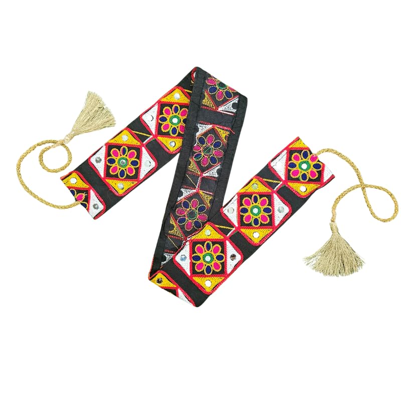 The Cool Grandmom Gujaratri Kamarbandh For Girls And Women For Navratri Belt For Lehengas, Sarees, Suits | Size 38 Inch 38