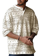Noble Monk Men Printed Round Neck Cotton Blend T-Shirt | Printed Tshirt For Mens