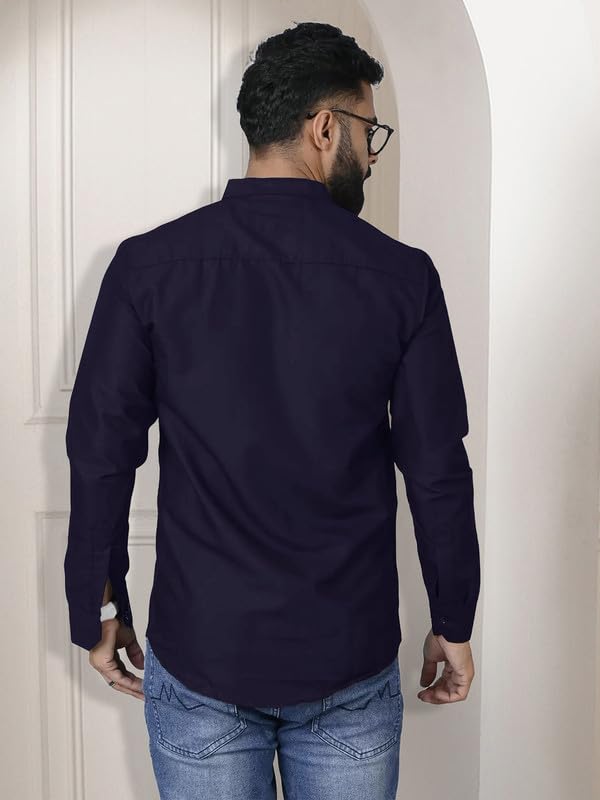 Tee Projekt Mens Long Sleeve Button Down Shirt for Men Collared Casual Formal Soild Shirt