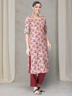 Pinkmint WomenS Crepe Kurta Pant Set Kurta Set Comfortable Set For Women