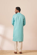 Manyavar Men Art Silk Full Sleeves Kurta & Payjama Set