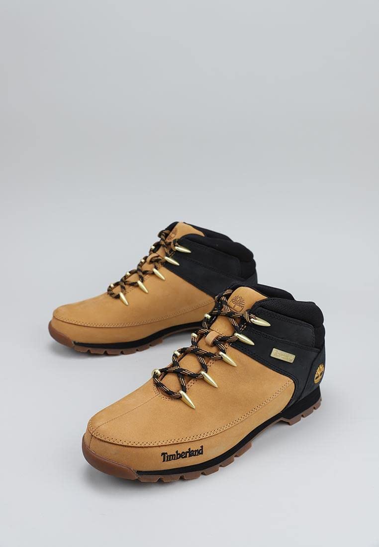 Timberland Men's Ankle Chukka Boots, Yellow Wheat Nubuck W Black, 47.5 EU