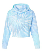 Ladies cropped Hooded Sweatshirt - LAgOON - S(D0102H78YL6)