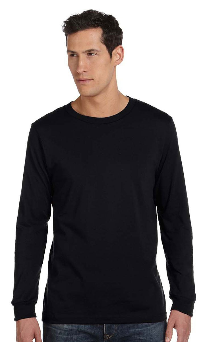 Unisex Jersey Long-Sleeve T-Shirt - RED - S(D0102H78NcJ)