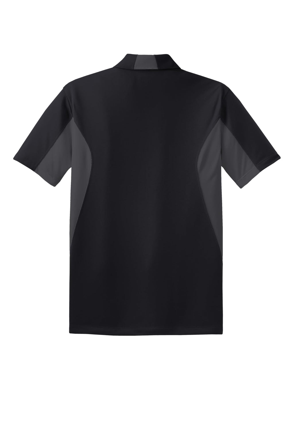 Sport-Tek Men's Side Blocked Micropique Sport Wick Polo 3XL Black/Iron Grey