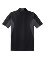 Sport-Tek Men's Side Blocked Micropique Sport Wick Polo 3XL Black/Iron Grey