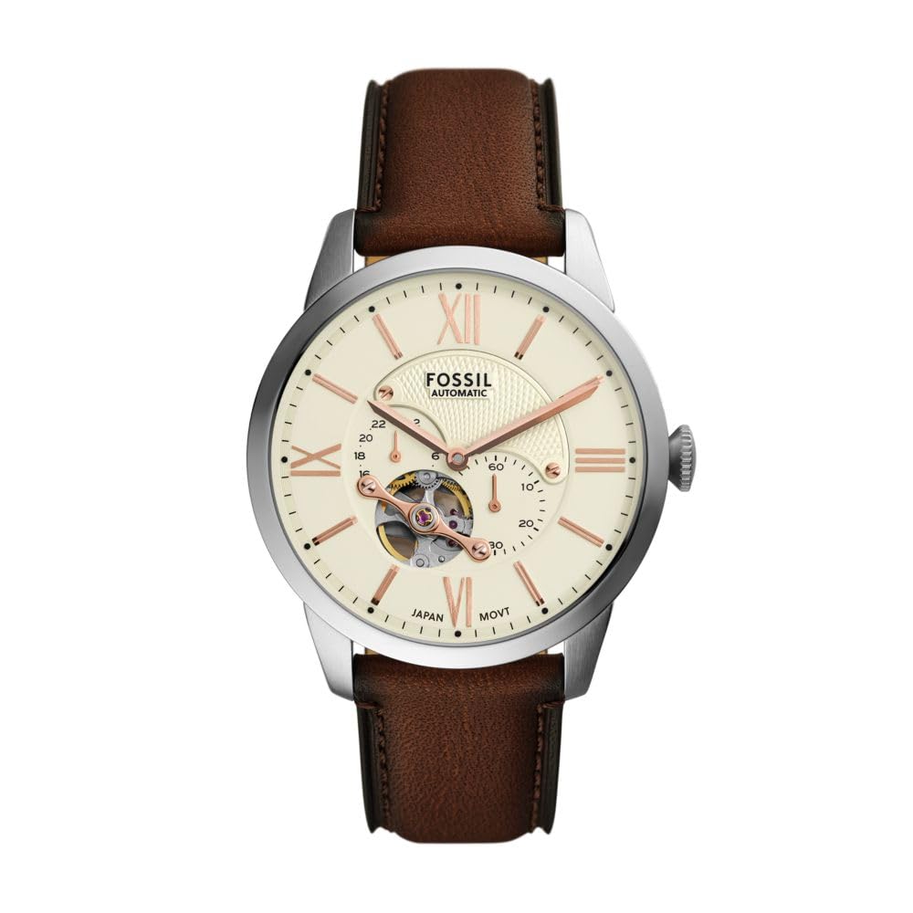 Fossil Men's Townsman Multifunction Brown Leather Watch