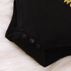 Baby Girls Halloween Outfits Costume My 1st Halloween Romper+ Tutu Skirt+ Striated Leg Warmer+ Bunny Headband 4Pcs Outfit Set (B)